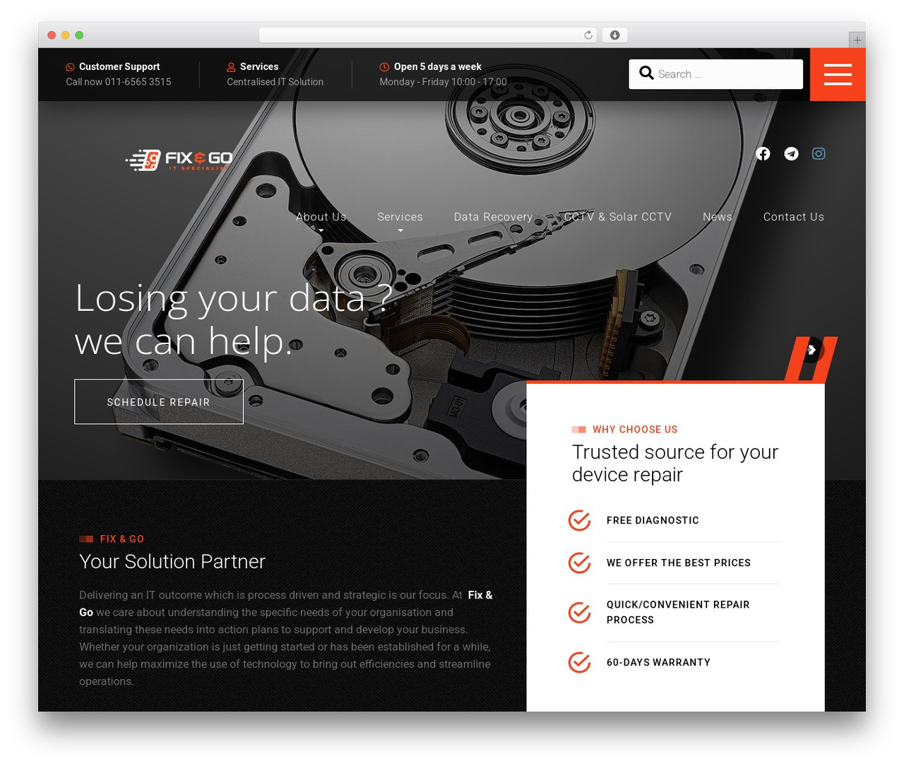 Theme WordPress SmartFix - fixandgo.my