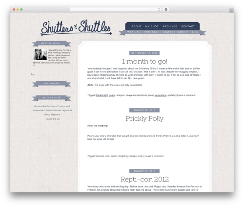 WordPress Blog Vitals (show-wordpress-blog-vital-stats) free WordPress plugin - shuttersandshuttles.com