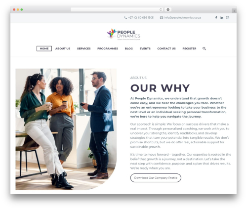 Thegem elements WordPress plugin - peopledynamics.co.za
