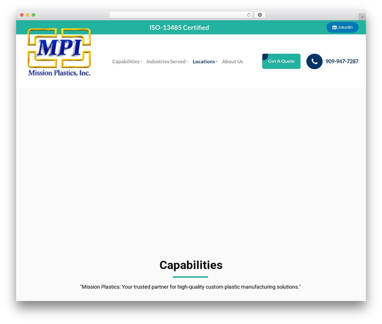 Theme WordPress The7 - missionplastics.com