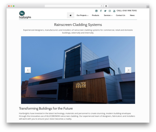 Themify Basic WordPress theme - hartbrightsarchitecturalcladding.co.uk