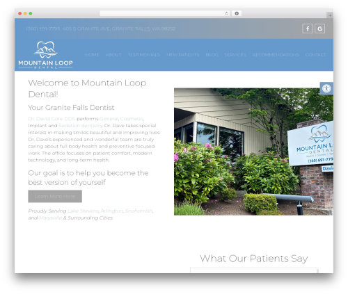 WordPress theme Parent Theme - mountainloopdental.com