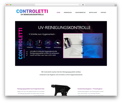 WordPress theme Agent - 1a-reinigungskontrolle.de