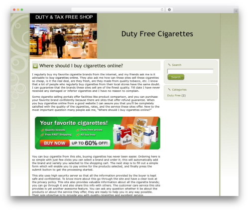 Wp edesign WordPress plugin - 200dutyfreecigarettes.com