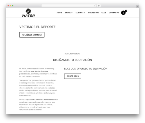 WordPress theme Divi - viator.es