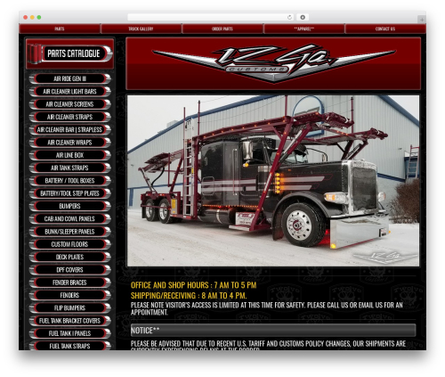 WordPress theme Laurel - 12gacustoms.com