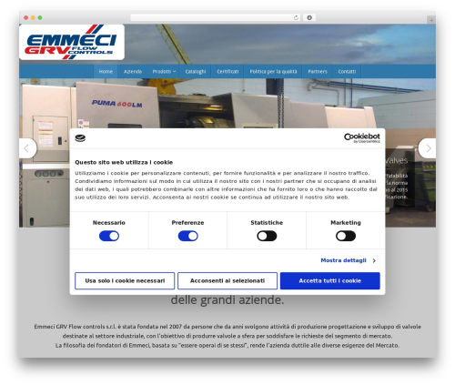WordPress theme Tempera - emmecivalvole.com