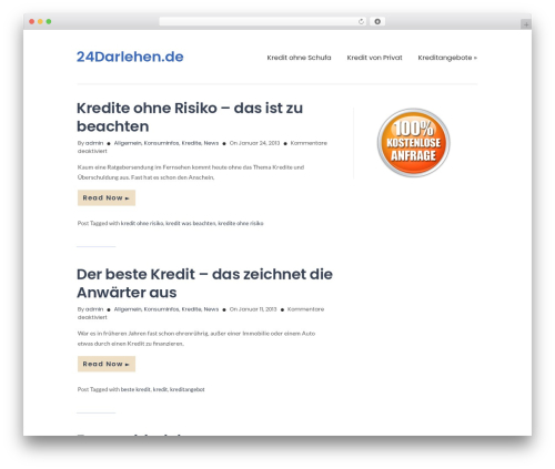 WordPress website template ColorWay - 24darlehen.de