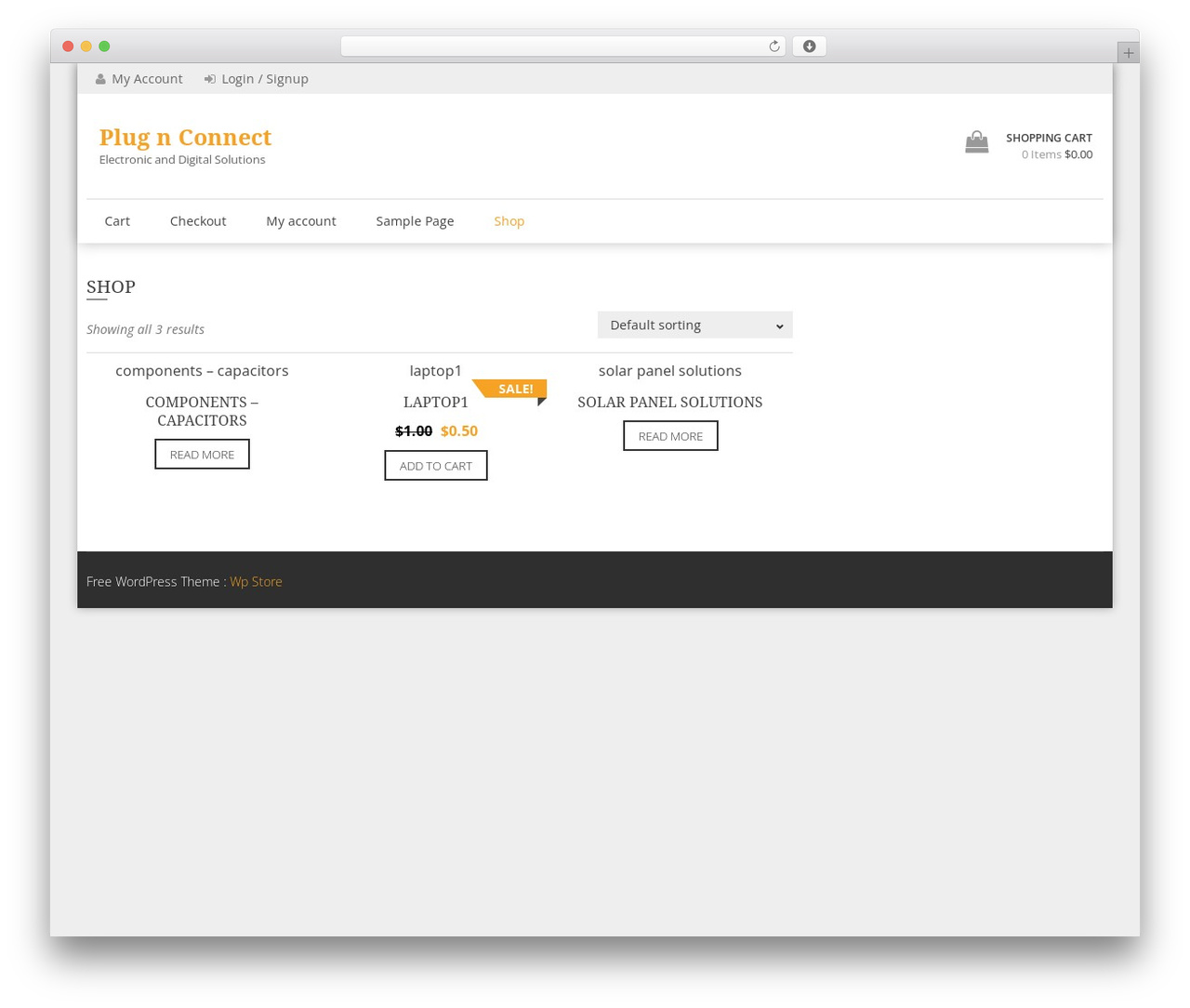 WP Store WordPress theme design - plugnconnect.com WP Store WordPress theme design - plugnconnect.com