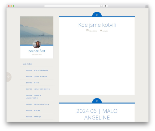 Fictive WordPress theme - zdenekzert.net