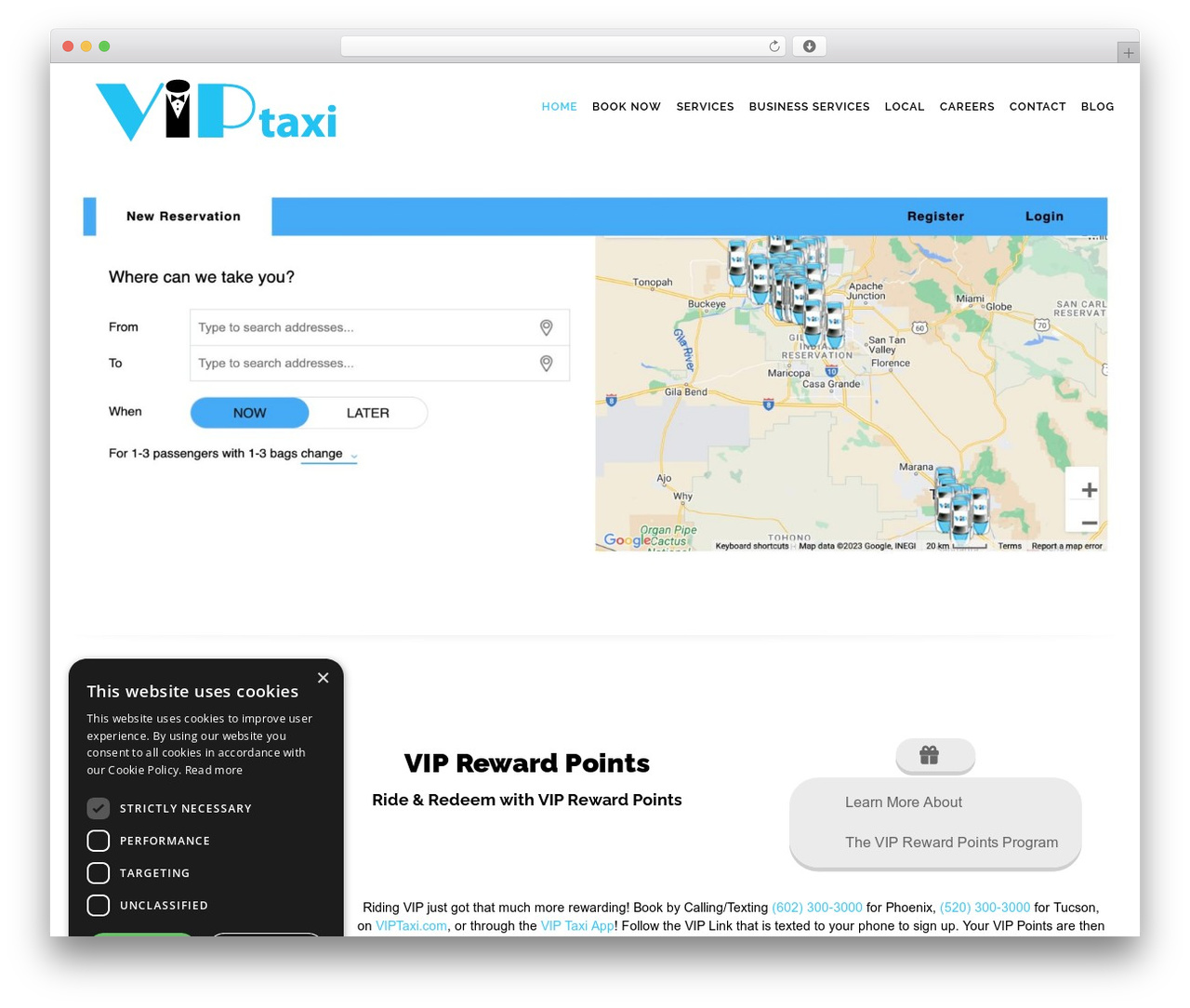 Logistic WordPress theme - viptaxi.com