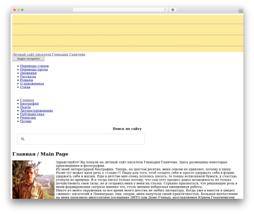 Material WordPress theme - gennadiy-ganichev.ru