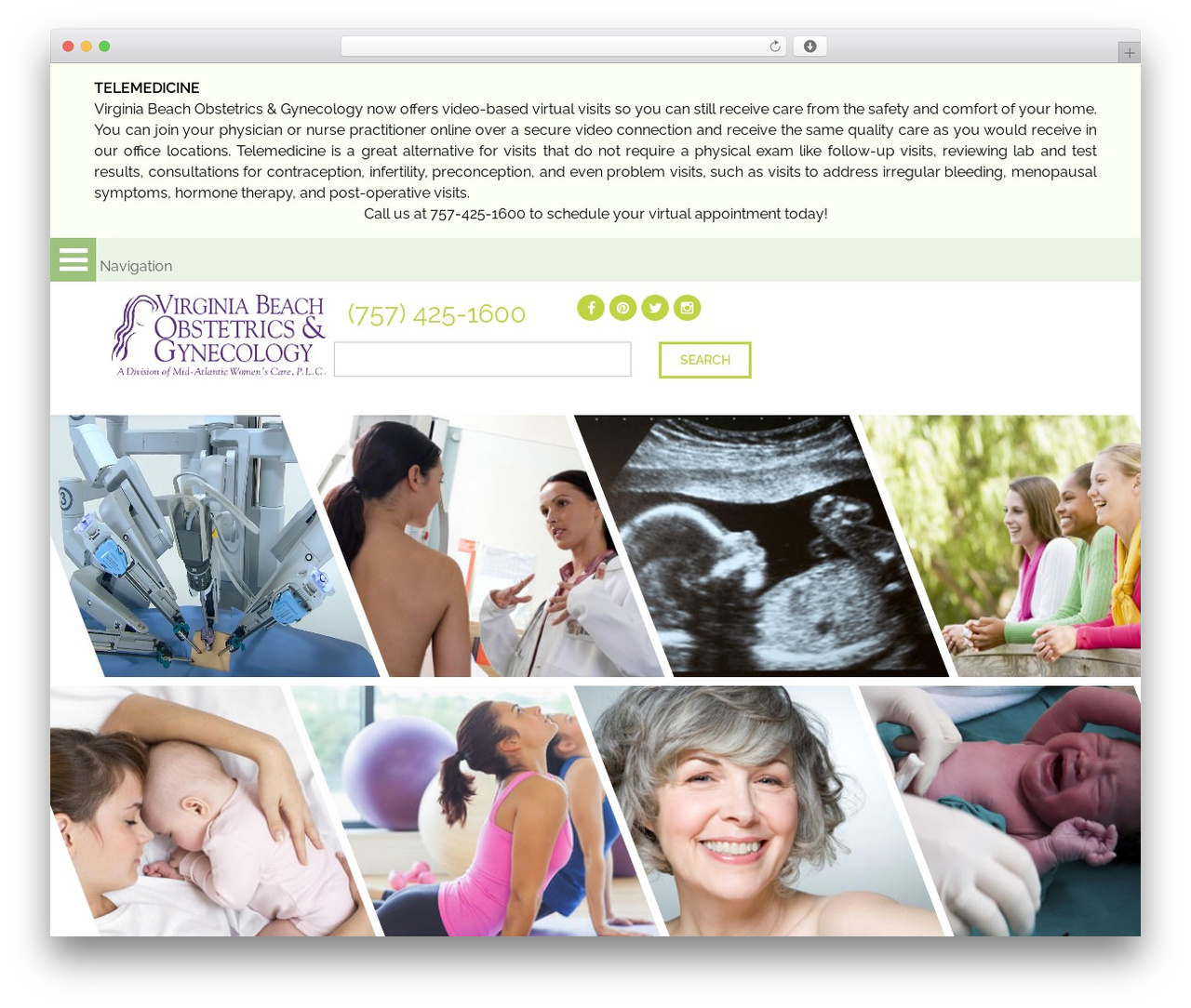 Theme WordPress VBOB - virginiabeachobgyn.com
