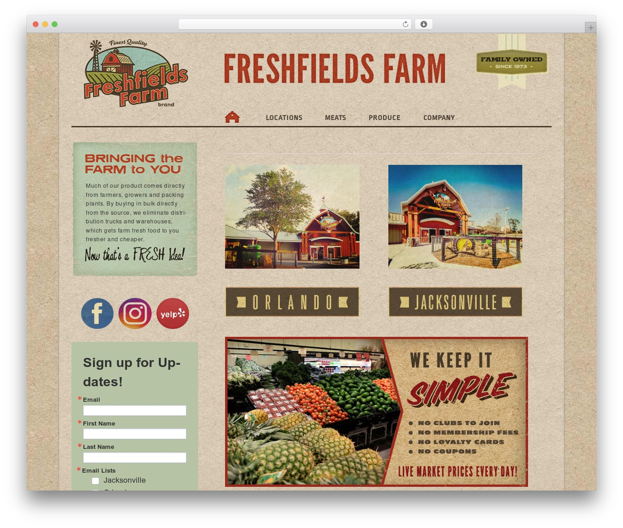 Theme WordPress Twenty Eleven - freshfieldsfarm.com