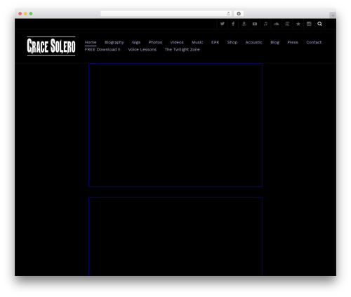 WordPress theme Metric - gracesolero.com