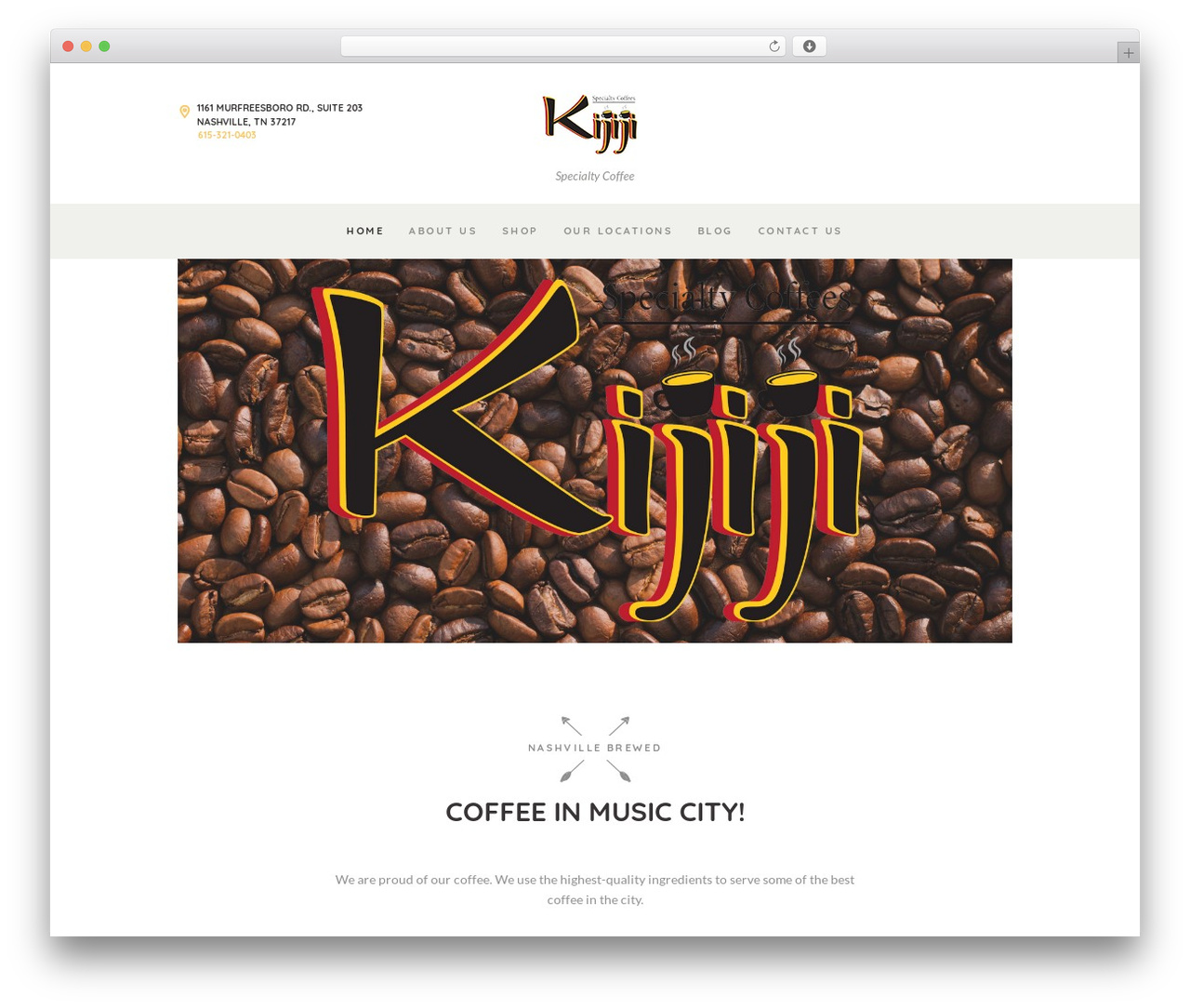 CoffeeLuck WordPress theme - kijijicoffeehouse.com