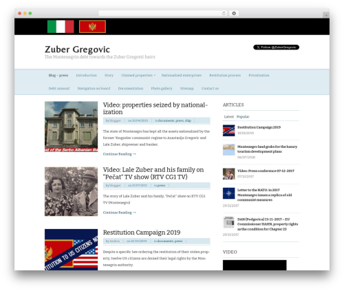 Currents WordPress theme - zuber-gregovic.me