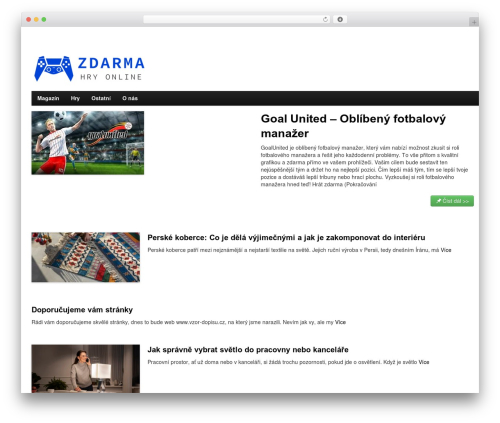 StrapVert WordPress website theme - zdarmahryonline.cz