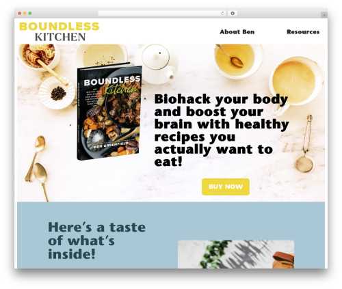Theme WordPress Boundless Book - boundlesskitchen.com
