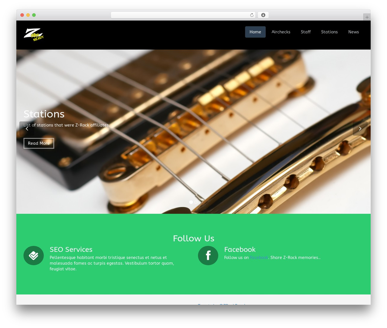 WordPress theme Flat Theme - zrockready.com WordPress theme Flat Theme - zrockready.com