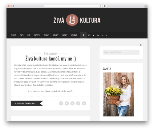 WordPress theme Brixton - zivakultura.cz