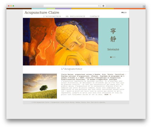 WordPress website theme WP - acupunctureclaire.ch