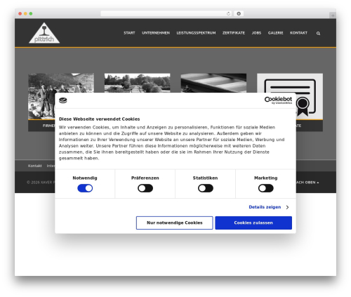 Aperio WP theme - xaver-pittrich.de
