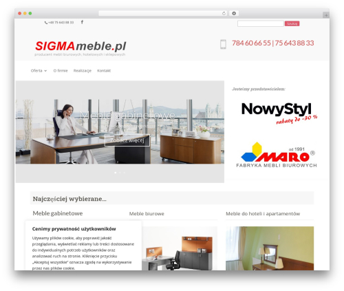 Divi WordPress theme - sigmameble.pl