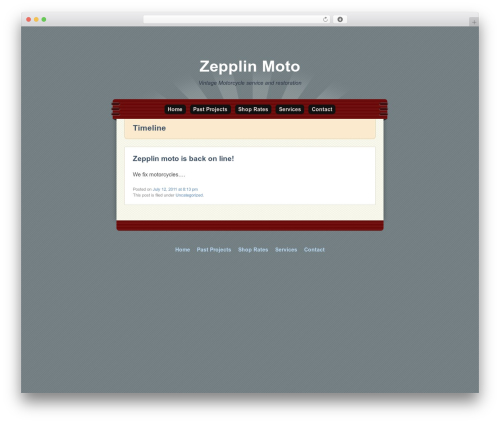 Ghostbird theme WordPress - zepplinmoto.com