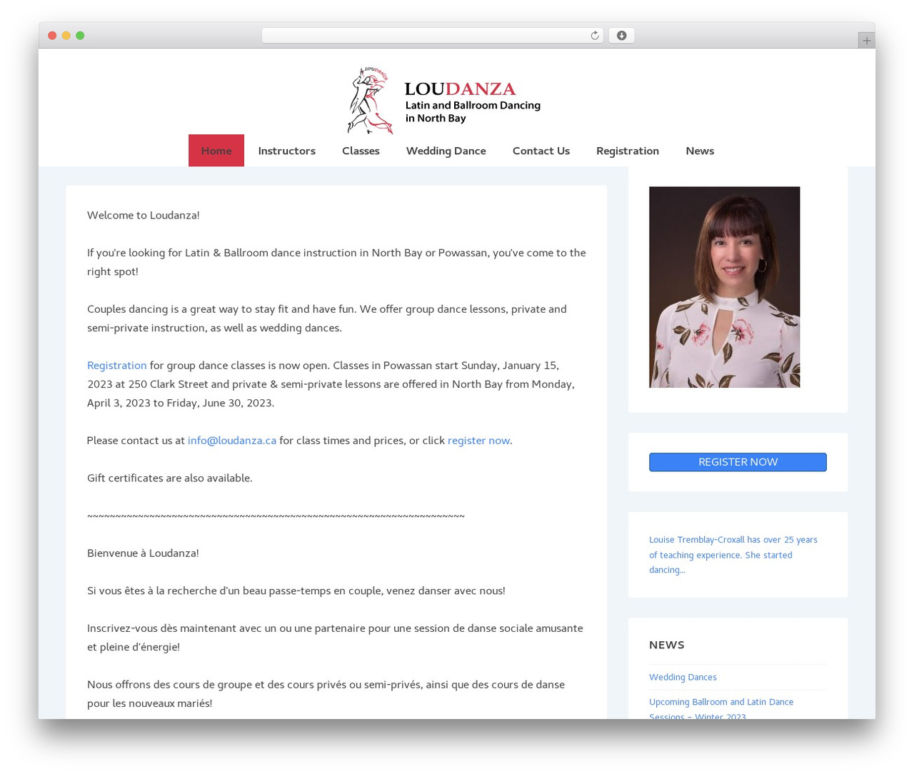 Responsive premium WordPress theme - loudanza.ca