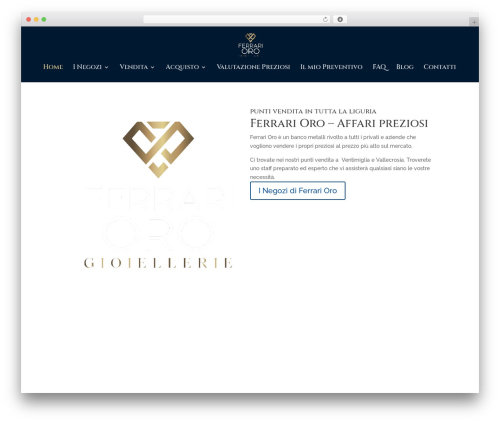 Seppia customization WordPress plugin - ferrarioro.com