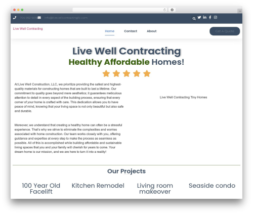 Easy form WordPress plugin - livewellcontractingllc.com
