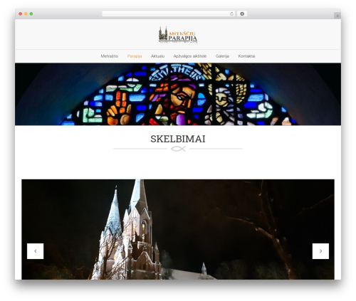 WordPress theme Ichthys - anyksciuparapija.lt