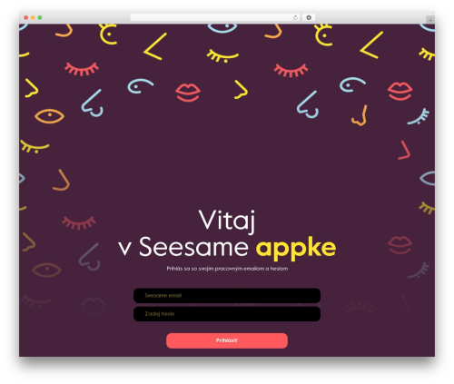 WP theme Seesame - seesameappka.com