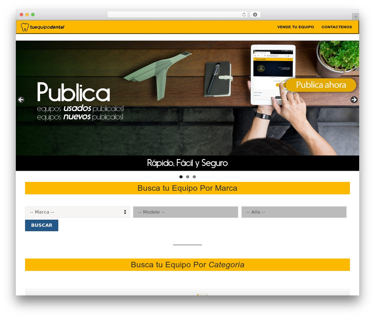 Customify WordPress theme - tuequipodental.com