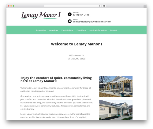 Millennia footer info WordPress plugin - lemaymanor.com