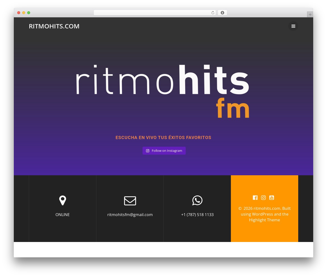Highlight WordPress theme - ritmohits.com