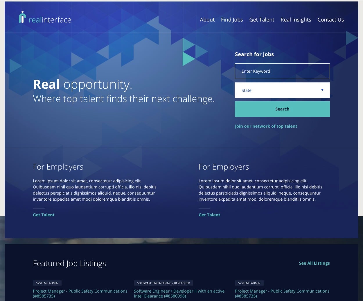 Real Interface Custom Theme theme WordPress by Forward Inc.