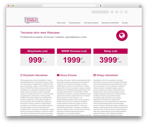 Stack company WordPress theme - zaistniejw.net