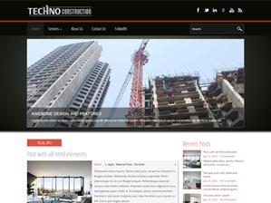 TechnoConstruction WordPress blog theme by Zebra Themes