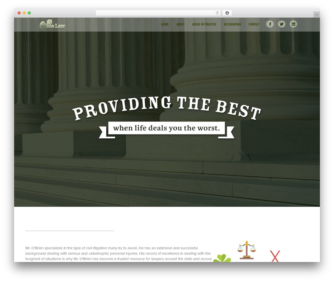 Theme WordPress Beaver Builder Theme - obielaw.com