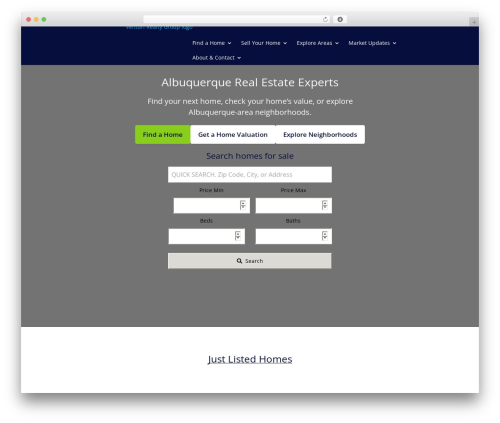 WordPress theme Divi - welcomehomeabq.com