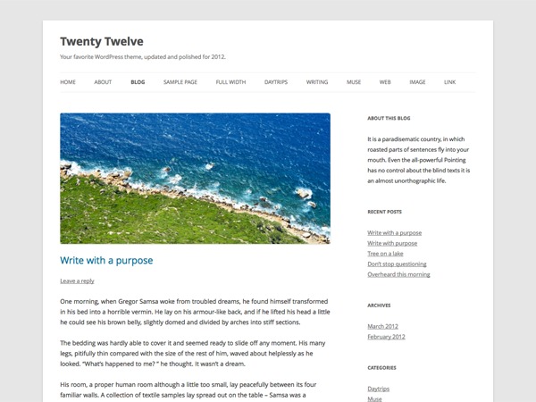 WordPress theme thirdcom by cruller