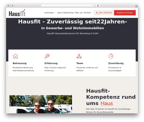Keydesign framework WordPress plugin - hausfit-gmbh.de