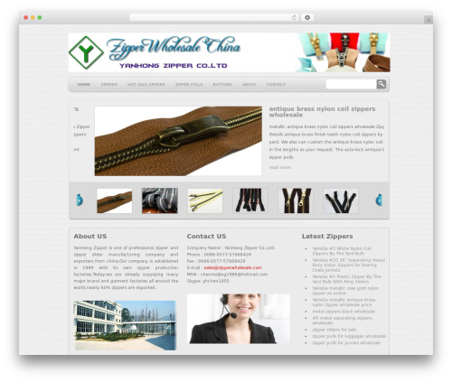 WordPress theme WP-Creativix - zipperwholesale.com