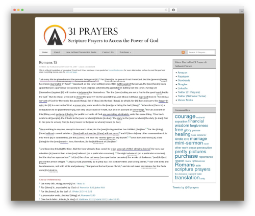 Catalyst WP theme - 31prayers.com