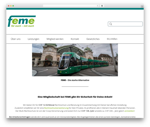 Feme WordPress theme - feme.ch