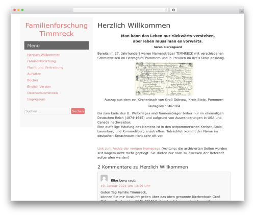 LeftSide WP theme - heinz-timmreck.de