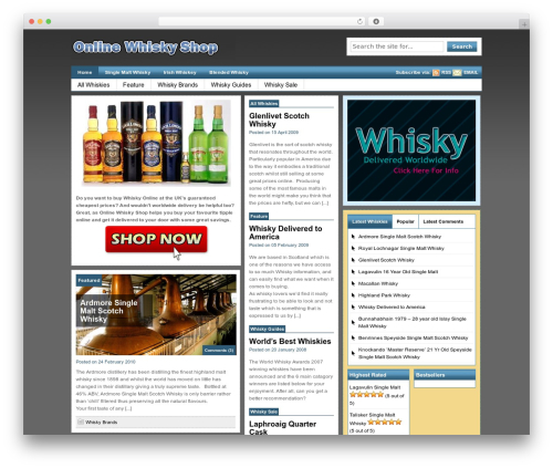 Live Wire theme WordPress - onlinewhiskyshop.com