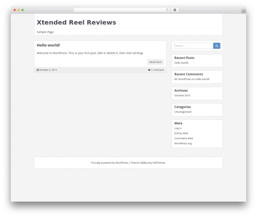 NEBlue WordPress theme - xtendedreel.com